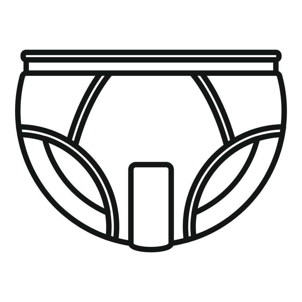 Cleanliness diaper icon, outline style vector