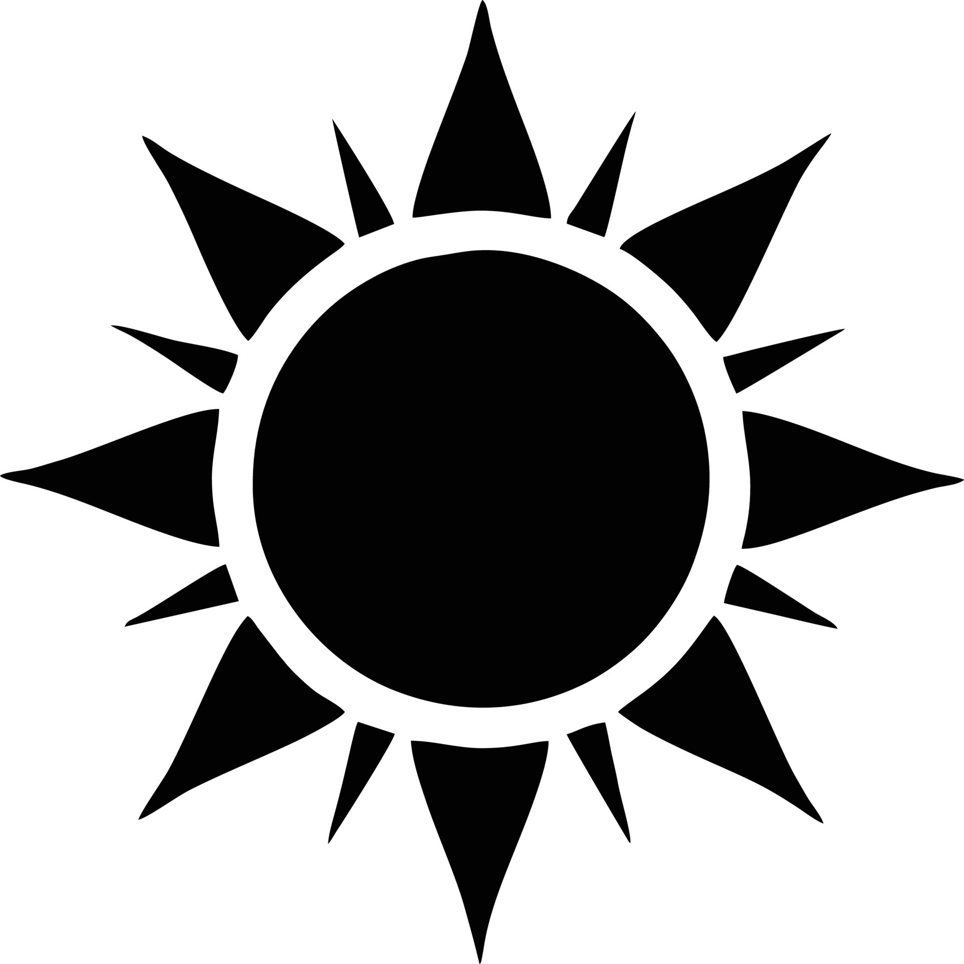 sun icon in white background, illustration of sun icon symbol in black ...