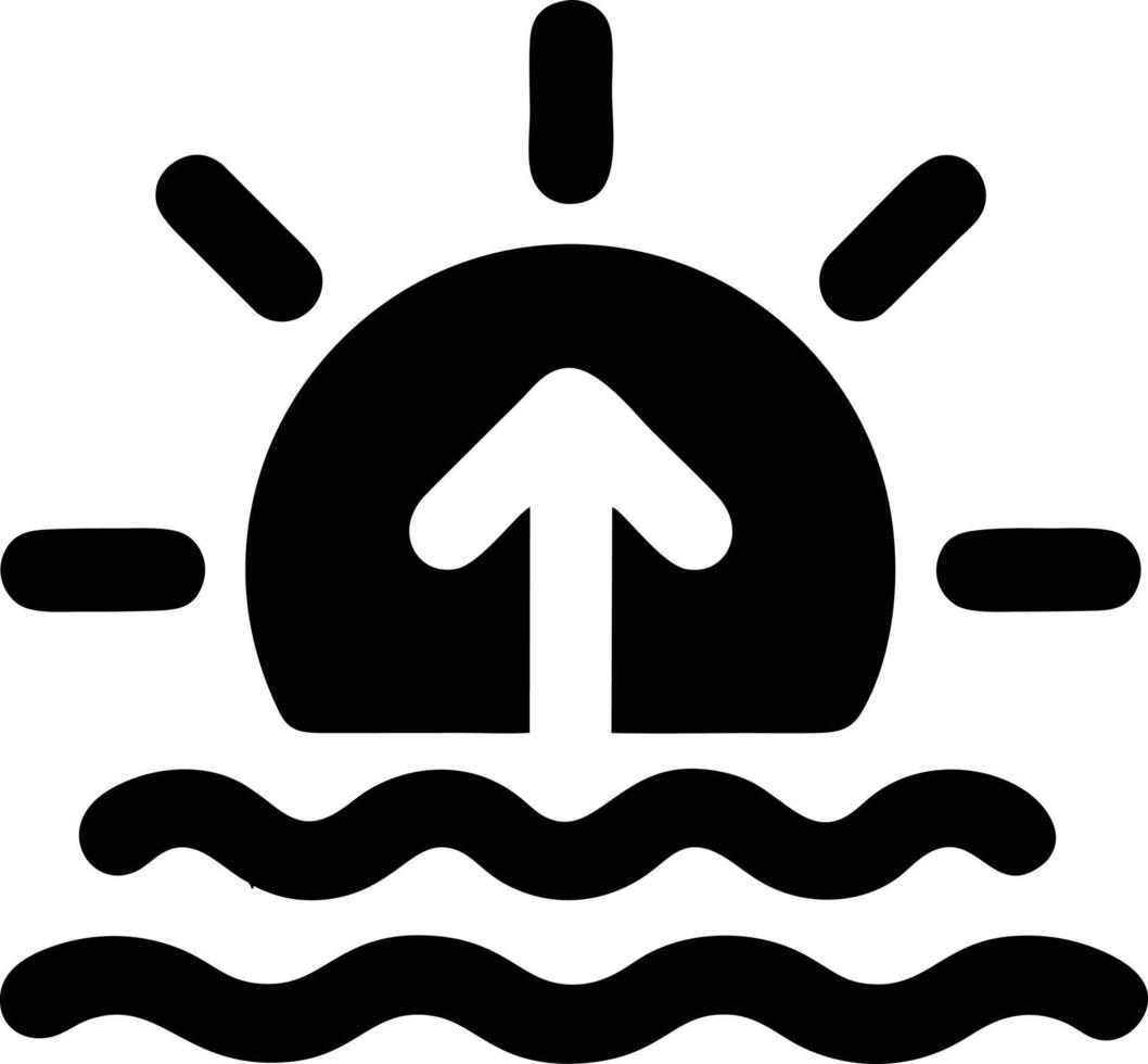 sun icon in white background, illustration of sun icon symbol in black on white background vector