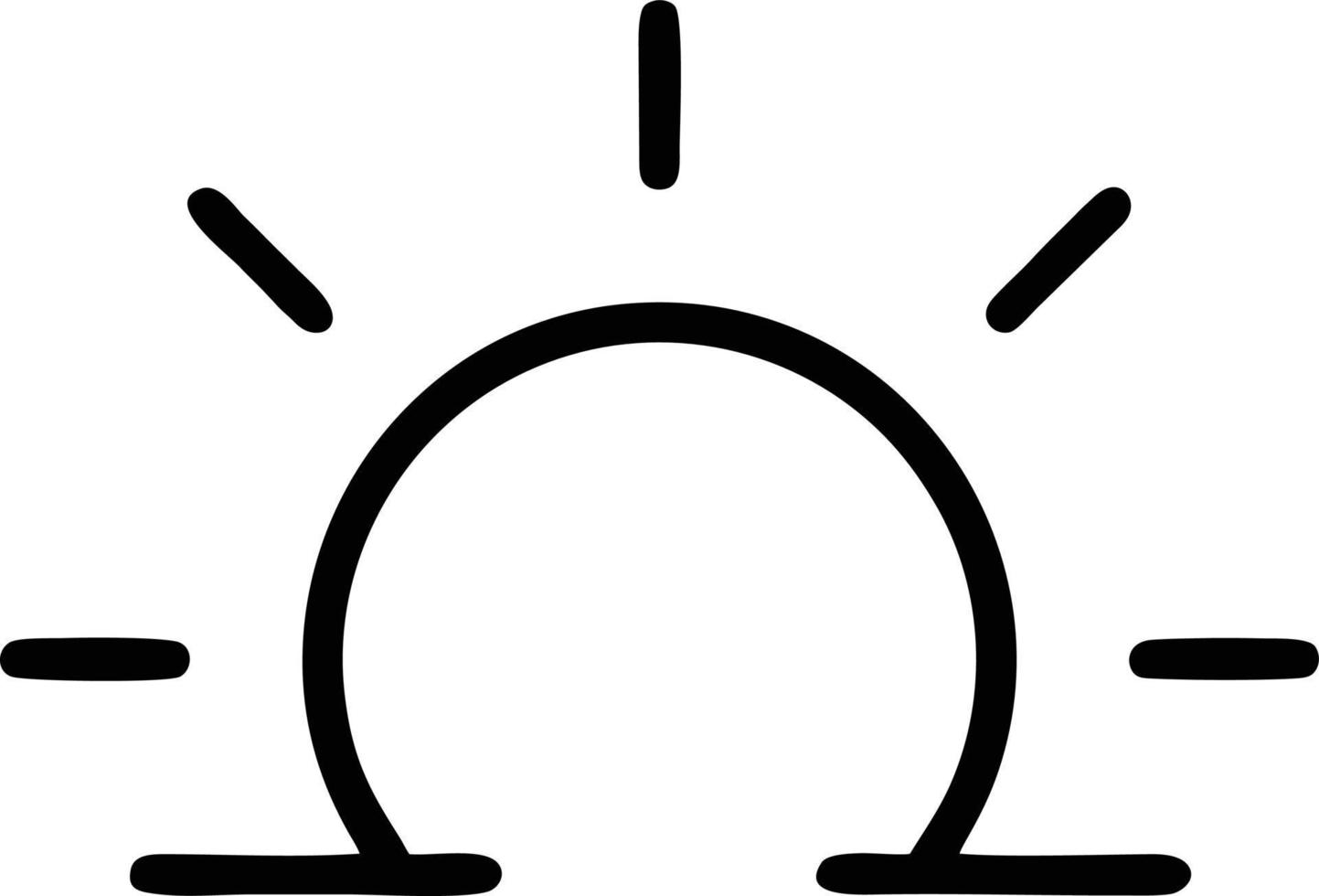 sun icon in white background, illustration of sun icon symbol in black on white background vector