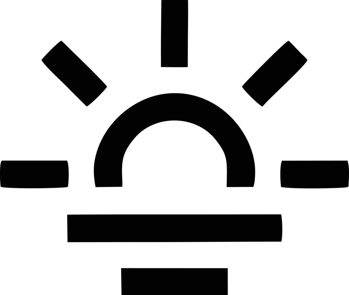sun icon in white background, illustration of sun icon symbol in black on white background vector