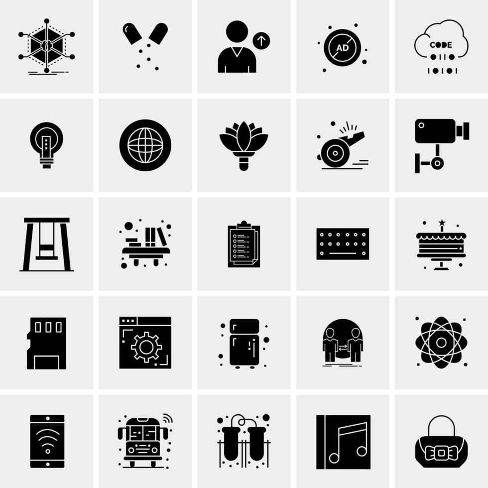 25 Universal Business Icons Vector Creative Icon Illustration to use in web and Mobile Related project