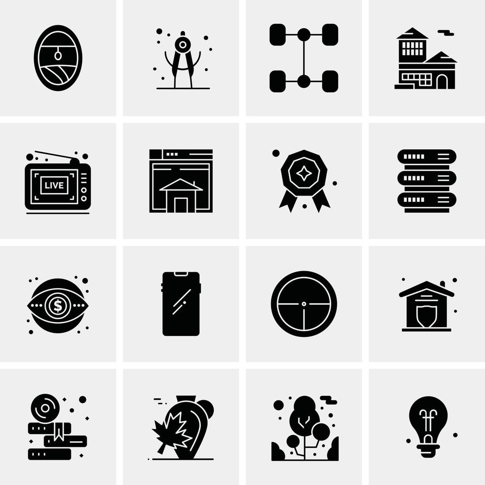 16 Business Universal Icons Vector Creative Icon Illustration to use in web and Mobile Related project