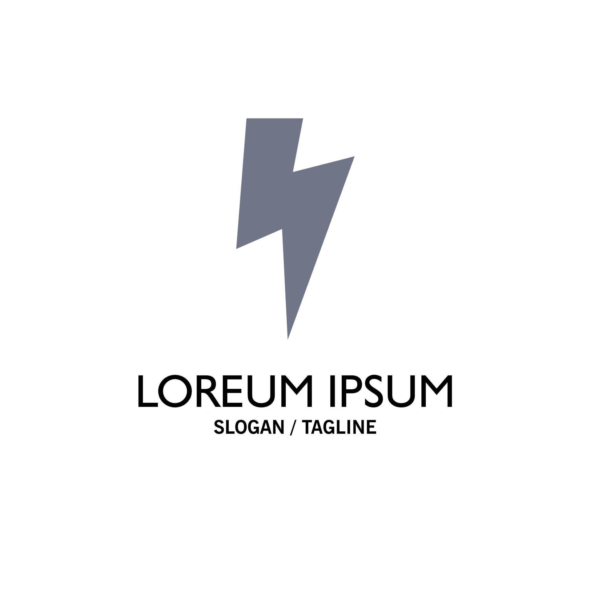 Power Basic Ui Business Logo Template Flat Color 14653272 Vector Art at