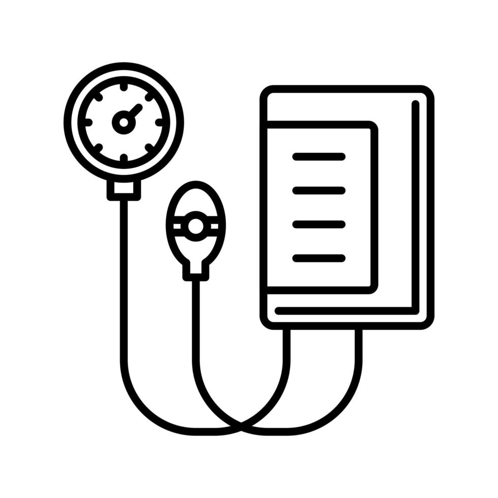 Blood pressure measurement icon Royalty Free Vector Image