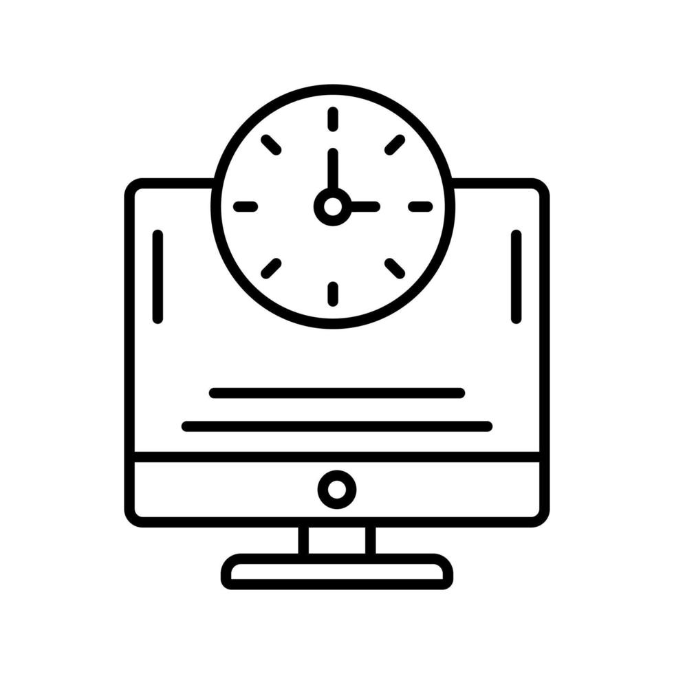 Online Time Vector Icon