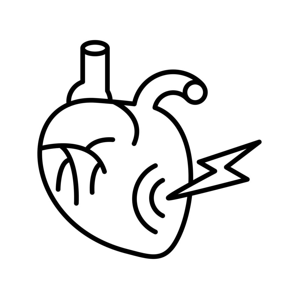 Heart Attack Vector Icon