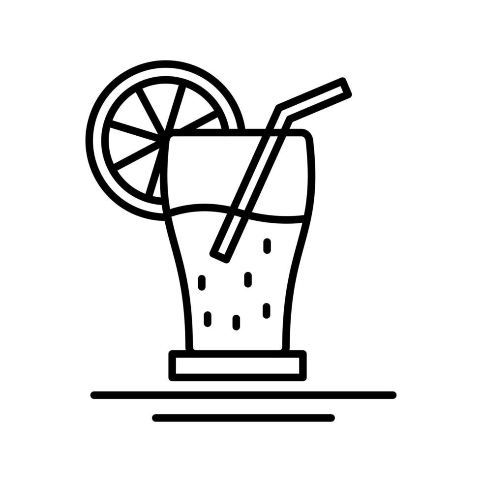 icono de vector de jugo de naranja