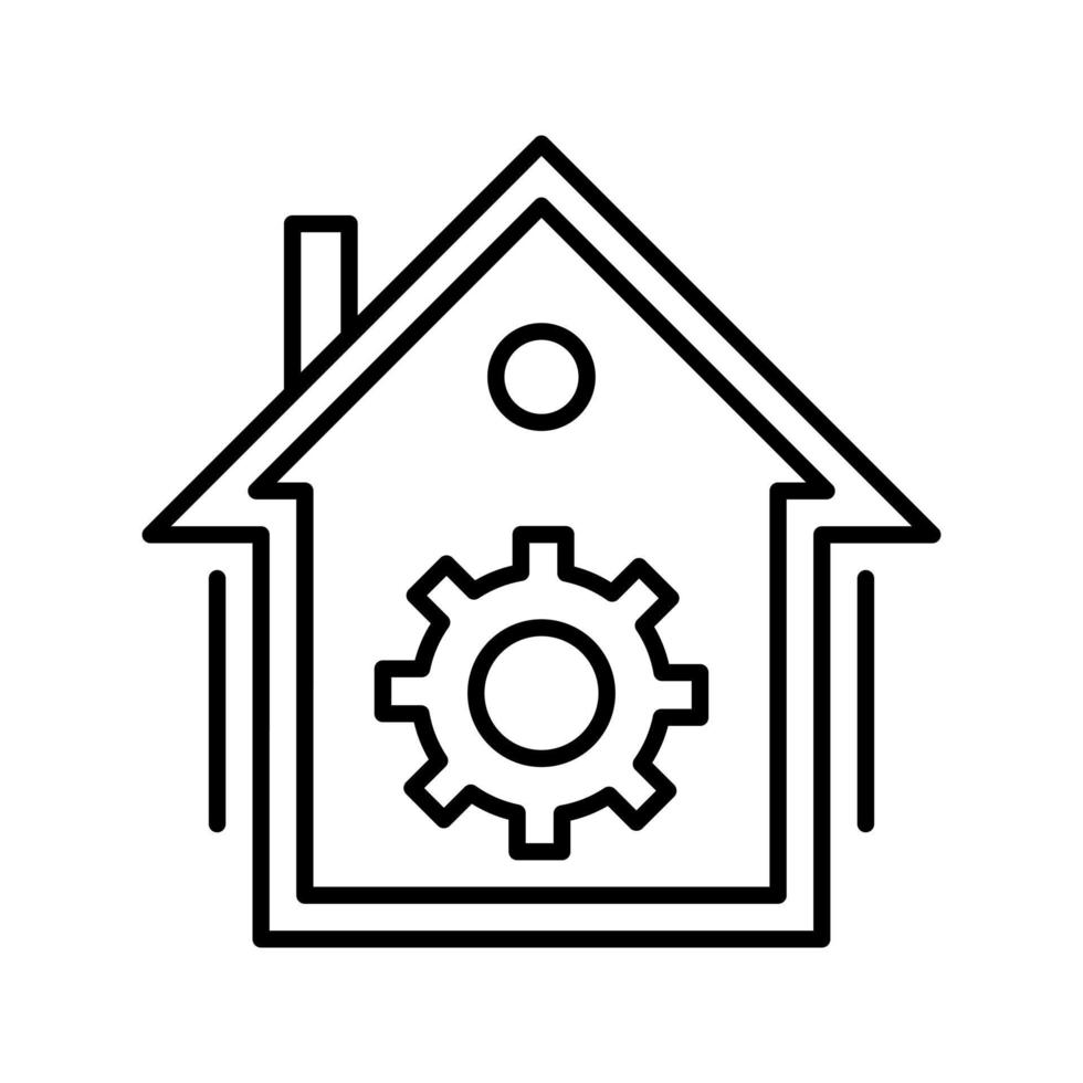 icono de vector de automatización del hogar