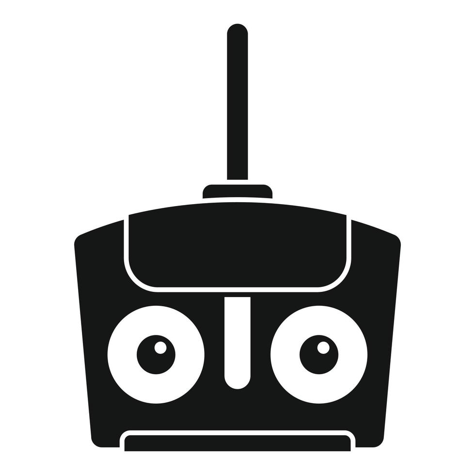 Drone remote control icon, simple style vector