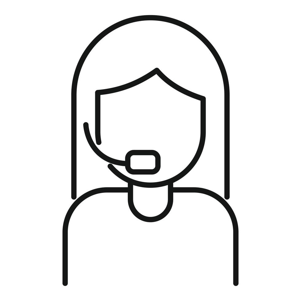Call support home delivery icon, outline style vector