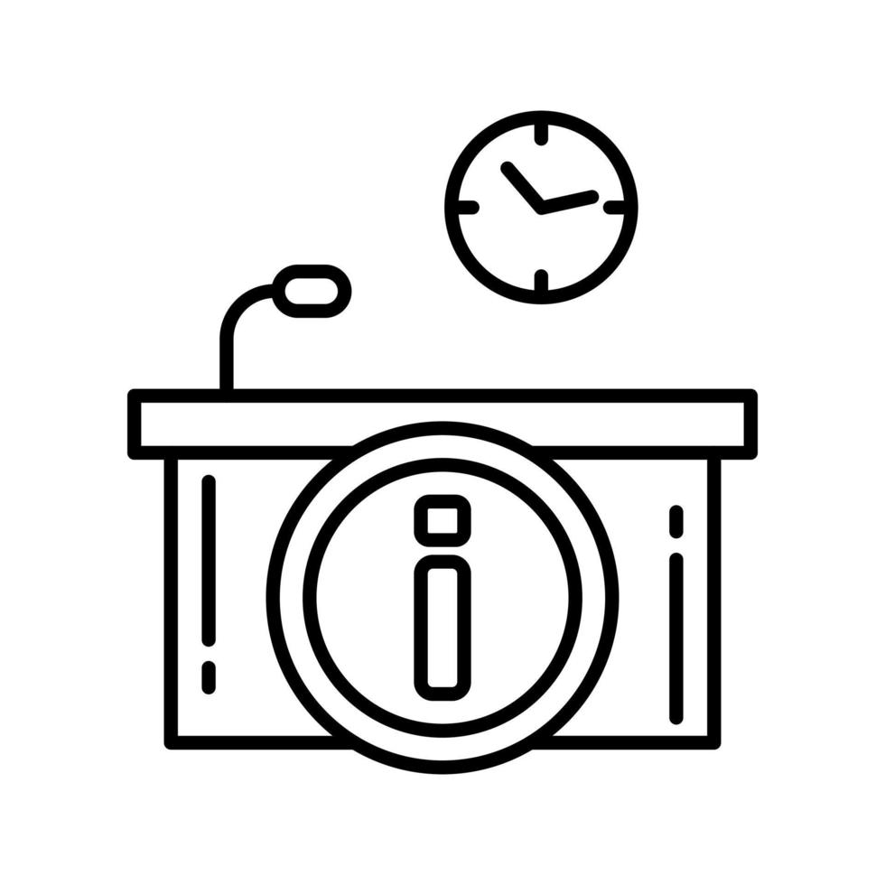 Information Desk Vector Icon