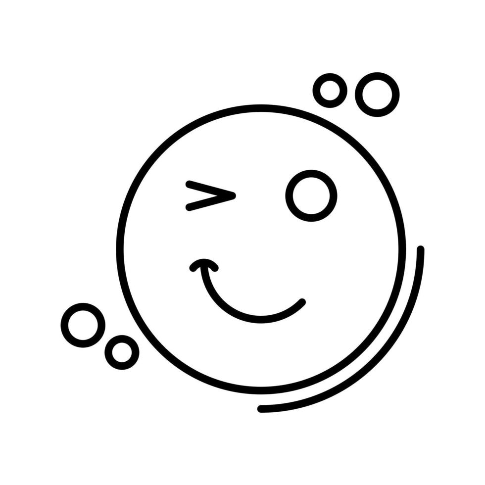 Wink Vector Icon