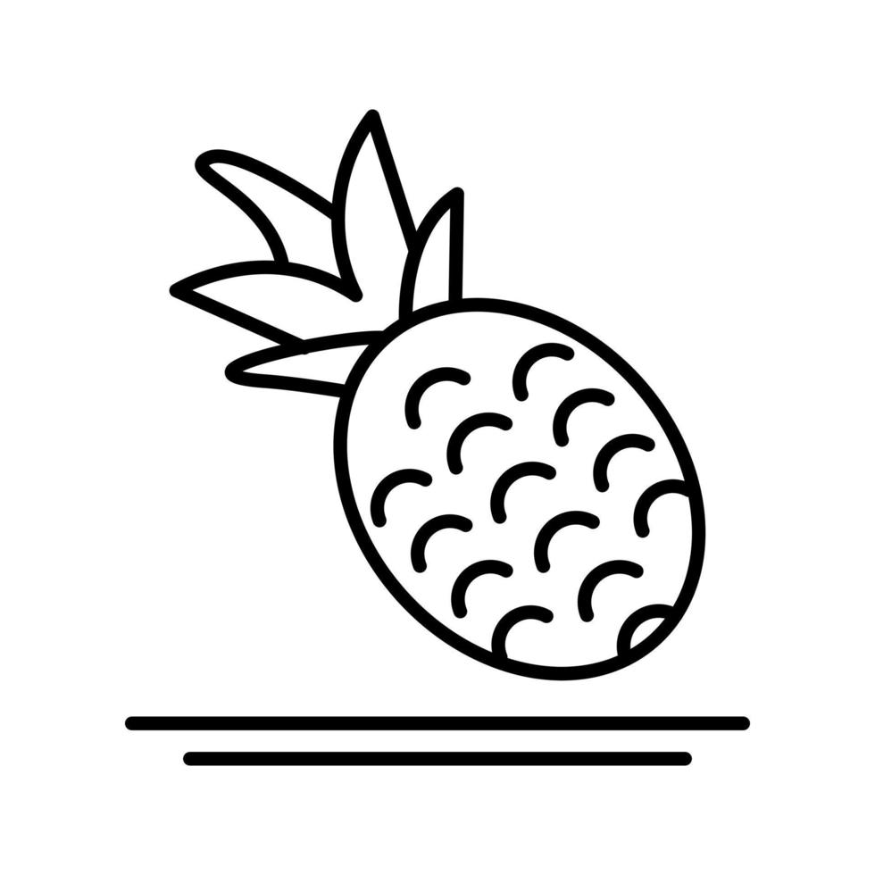 icono de vector de piña