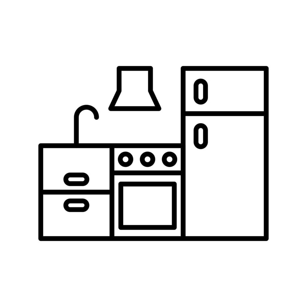 icono de vector de cocina