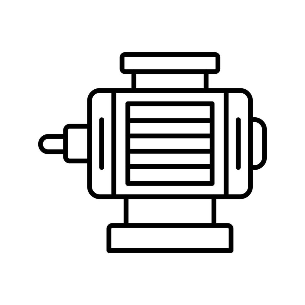 icono de vector de motor eléctrico