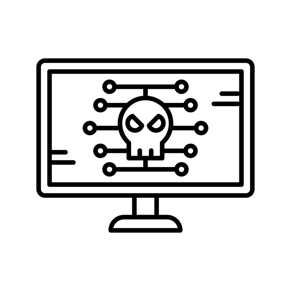 icono de vector de malware