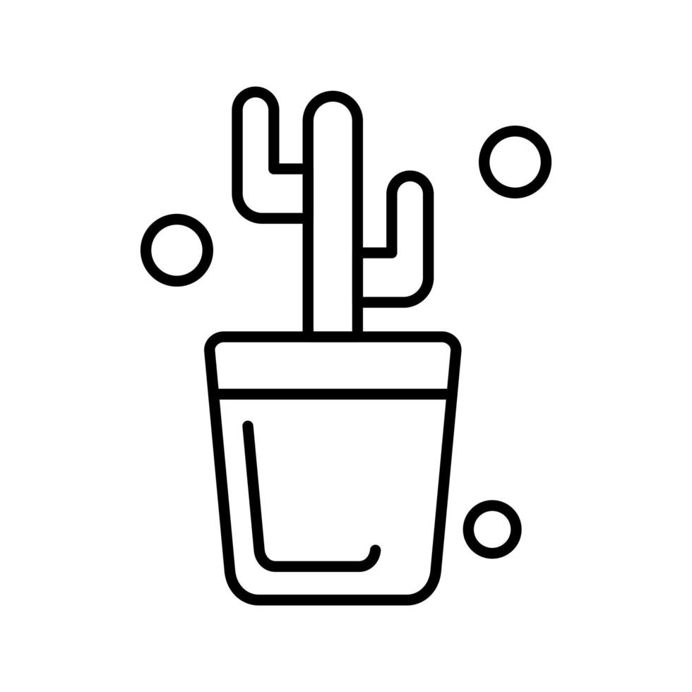 icono de vector de cactus