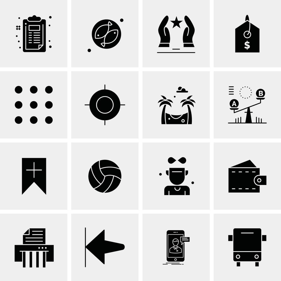 16 Business Universal Icons Vector Creative Icon Illustration to use in web and Mobile Related project