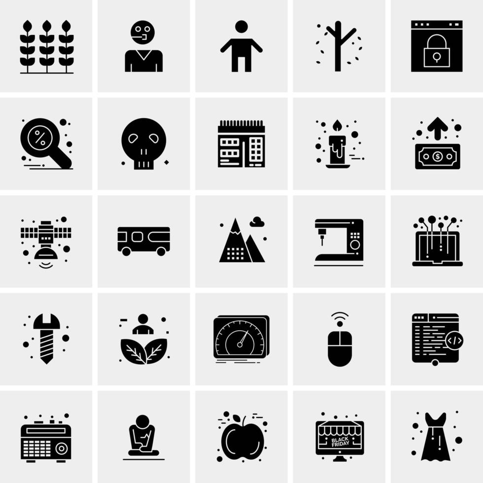 25 Universal Business Icons Vector Creative Icon Illustration to use in web and Mobile Related project