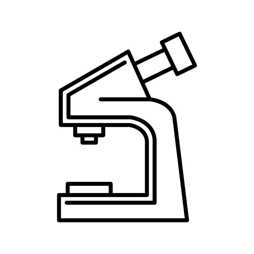 icono de vector de microscopio