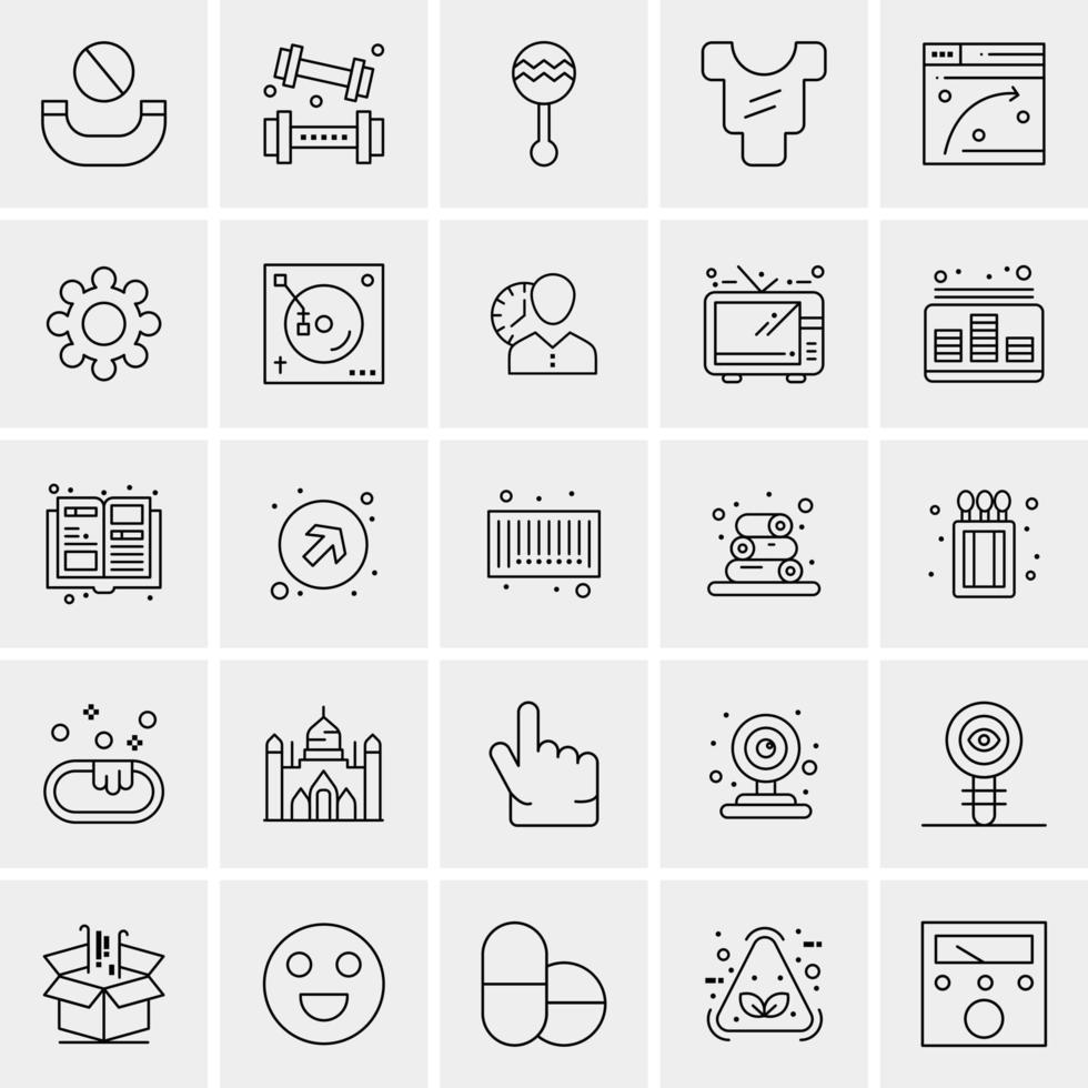 25 Universal Business Icons Vector Creative Icon Illustration to use in web and Mobile Related project