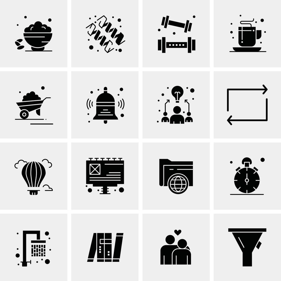 16 Business Universal Icons Vector Creative Icon Illustration to use in web and Mobile Related project