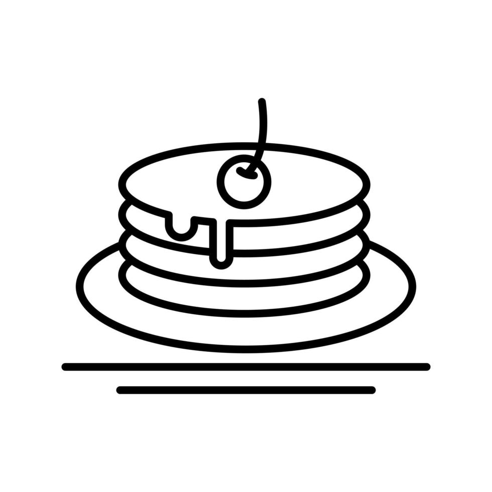 Pancake Vector Icon