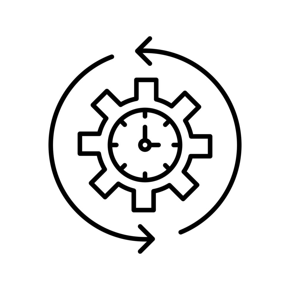 Rotate Time Vector Icon