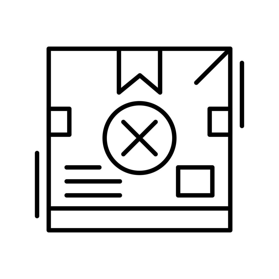 icono de vector de caja de entrega