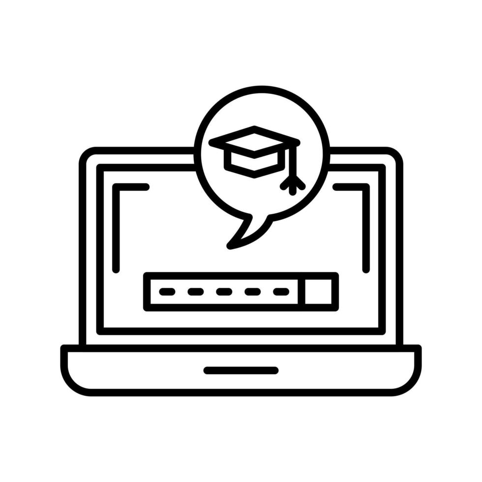 Digital Learning Vector Icon