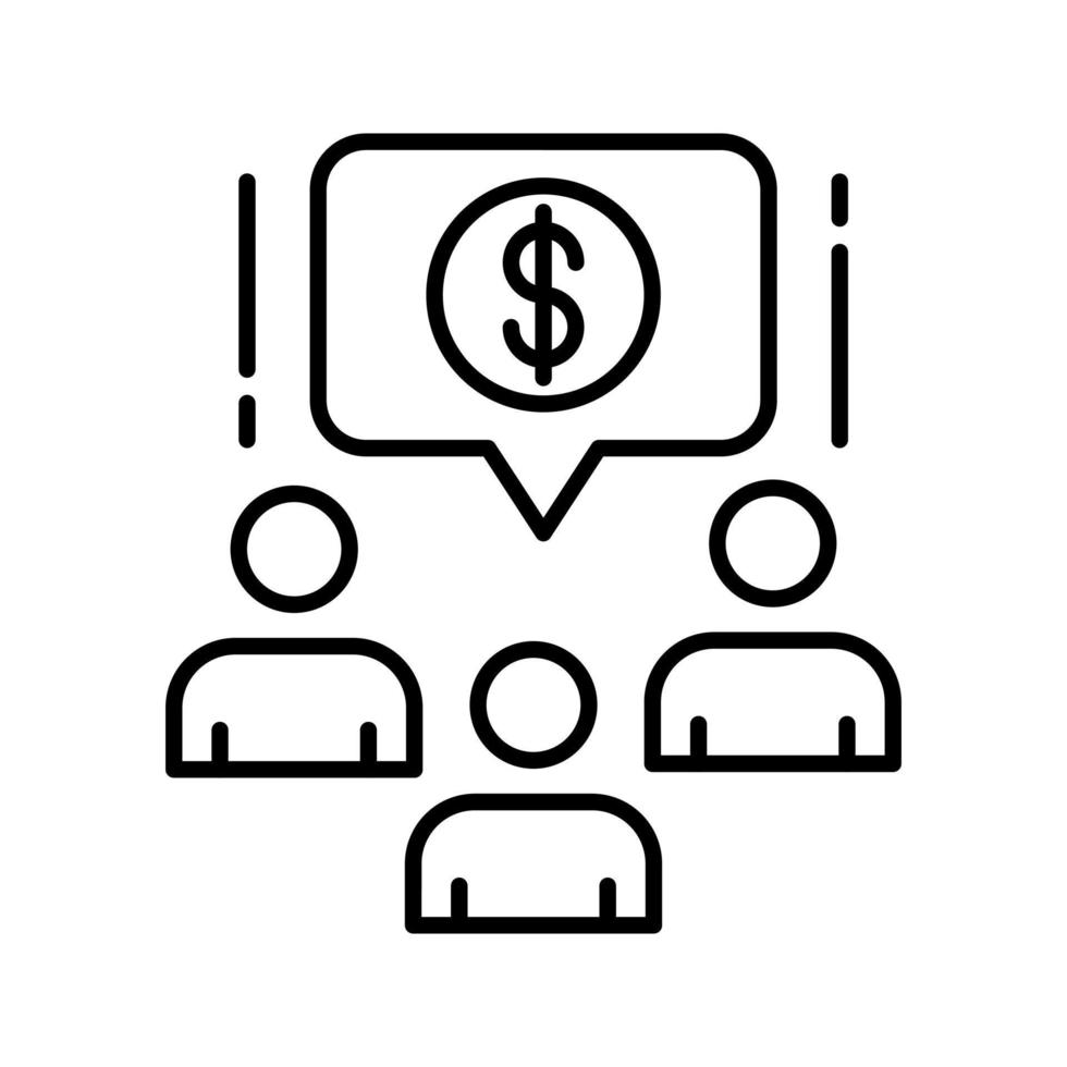 icono de vector de dinero