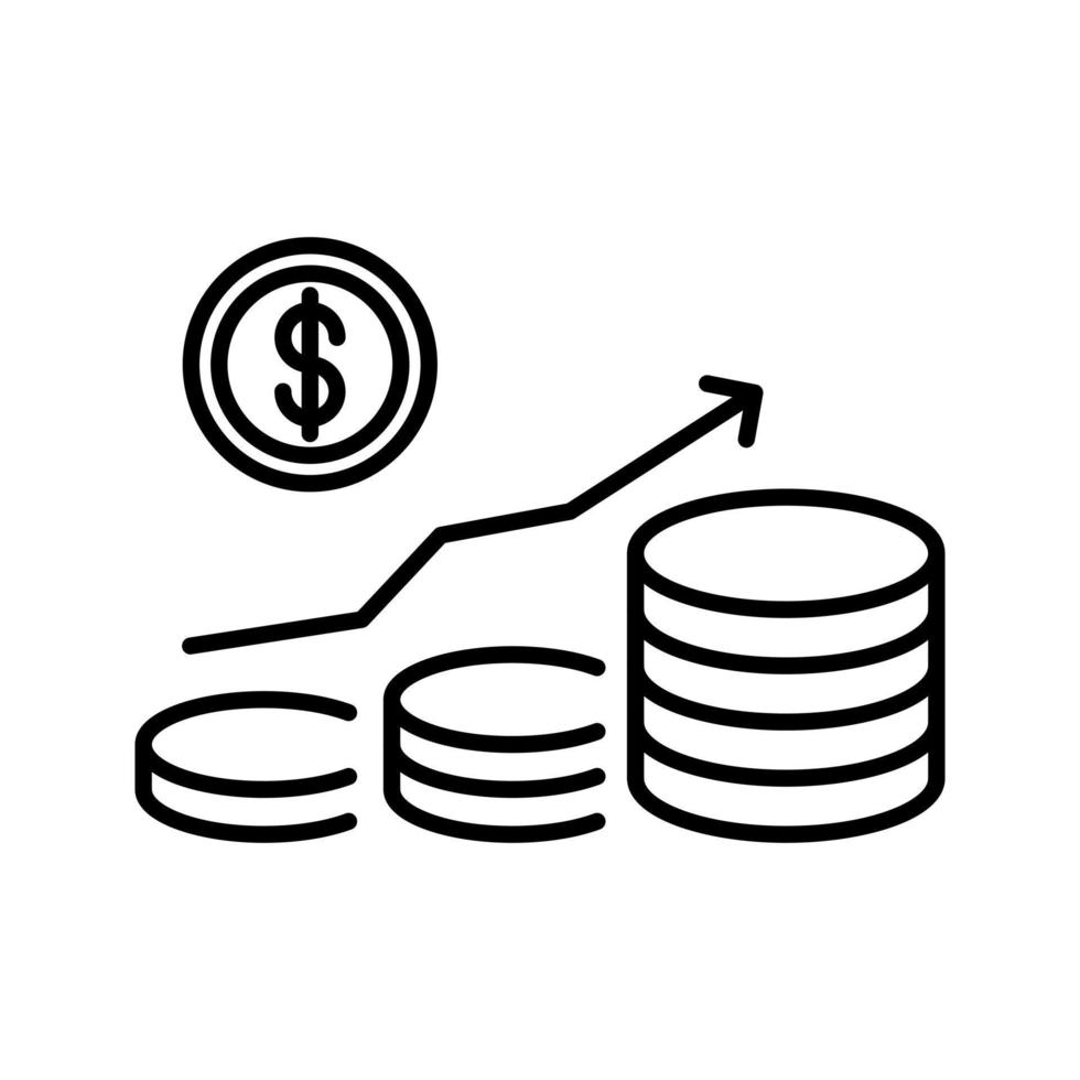 Money Growth Vector Icon