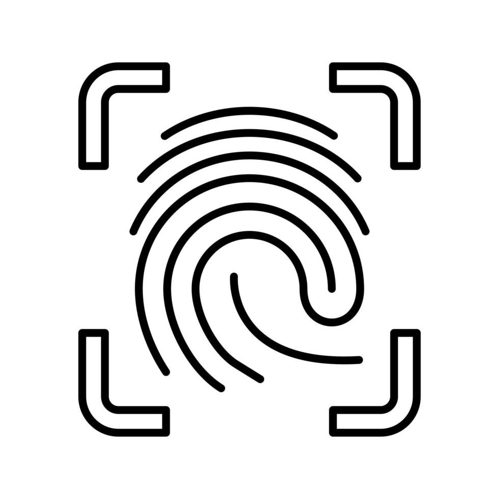 Finger Print Vector Icon