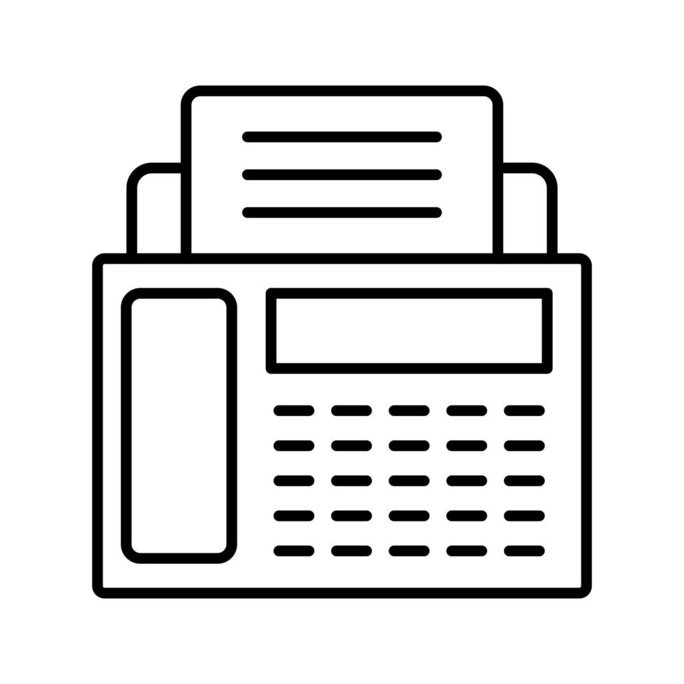 Fax Machine Vector Icon