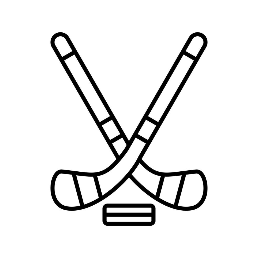 icono de vector de hockey sobre hielo