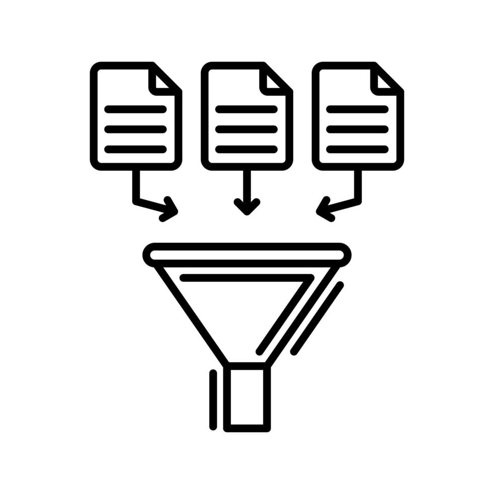 icono de vector de recopilación de datos