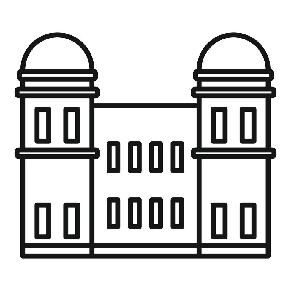 Tourism sightseeing icon, outline style vector