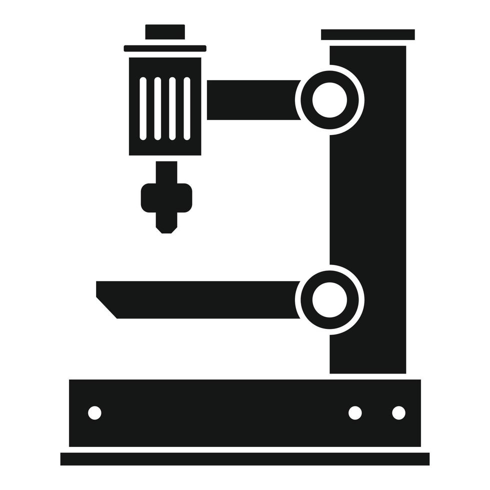 Electric milling machine icon, simple style vector