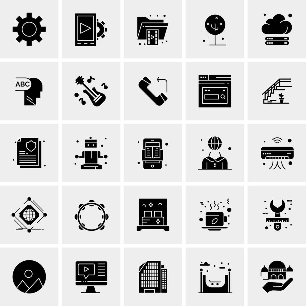 25 Universal Business Icons Vector Creative Icon Illustration to use in web and Mobile Related project