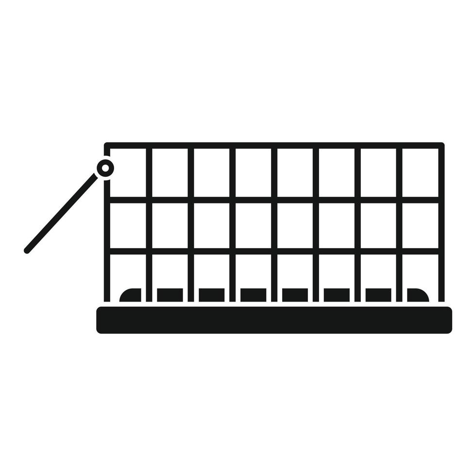 Animal trap cage icon, simple style vector