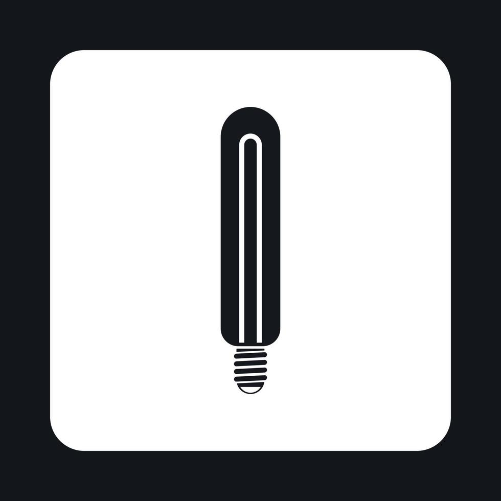 Energy efficient sodium lamp icon, simple style vector