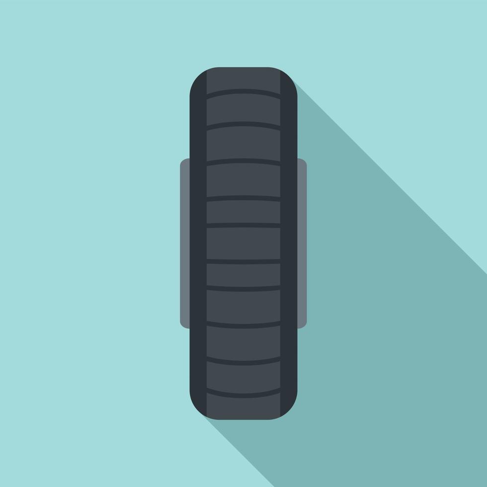 Spare wheel icon, flat style vector