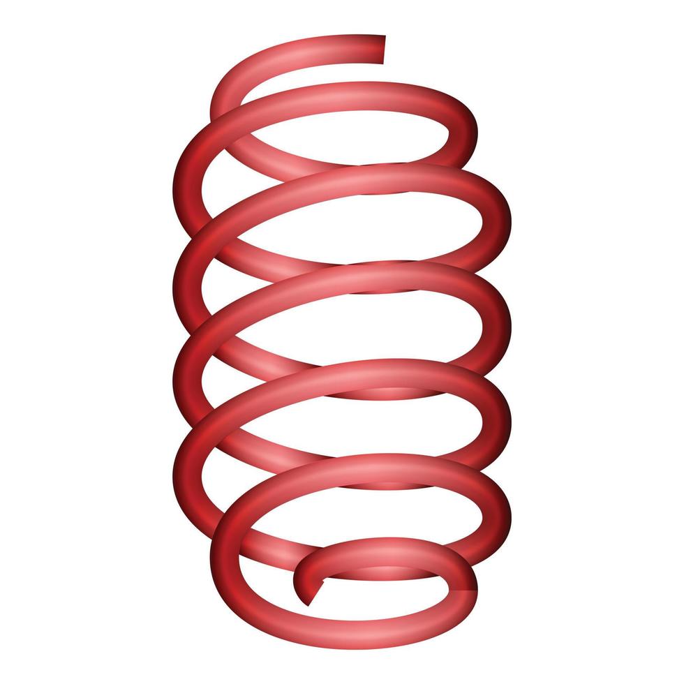 Car spring icon, cartoon style vector