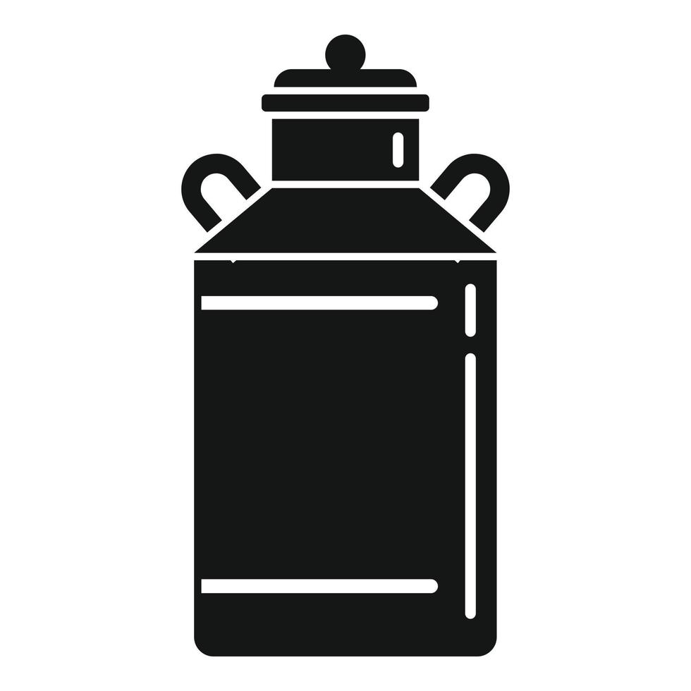 Milk barrel icon, simple style vector