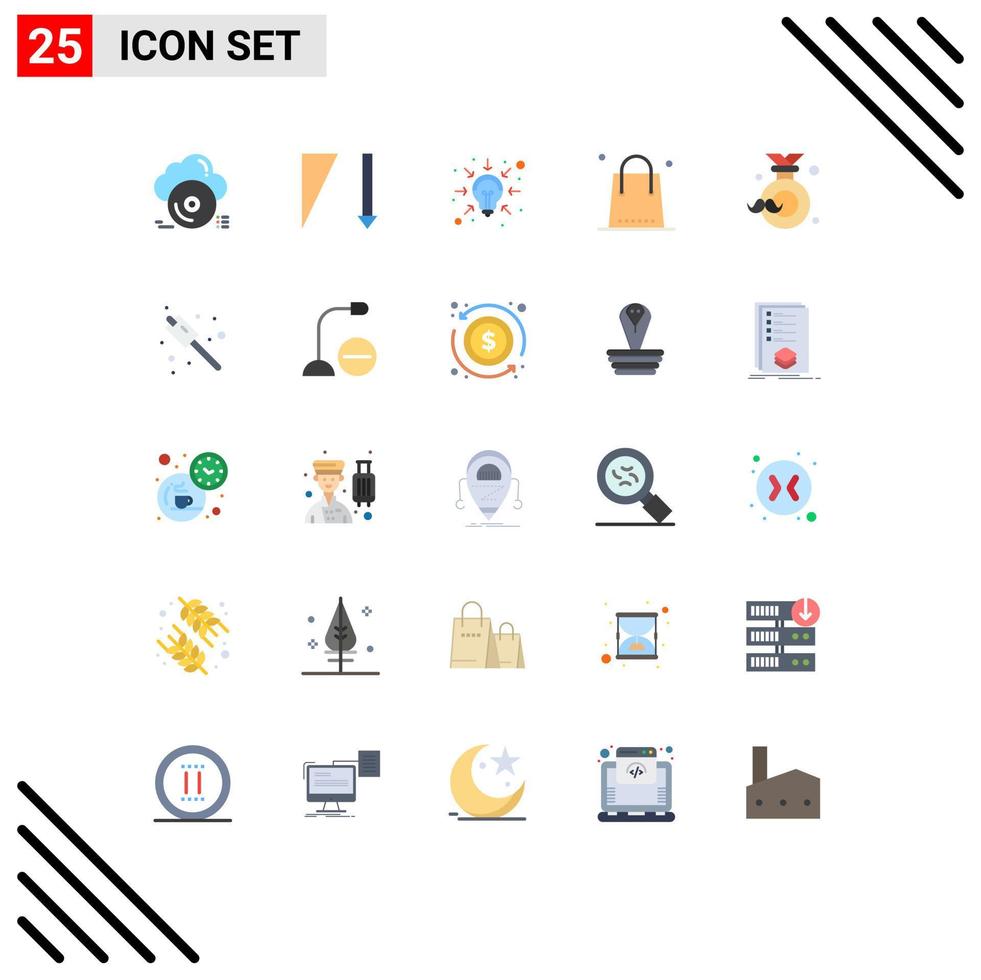 25 Universal Flat Colors Set for Web and Mobile Applications badge holiday business event celebration Editable Vector Design Elements