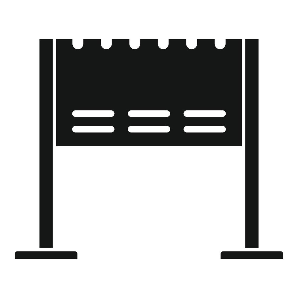 Lounge brazier icon, simple style vector