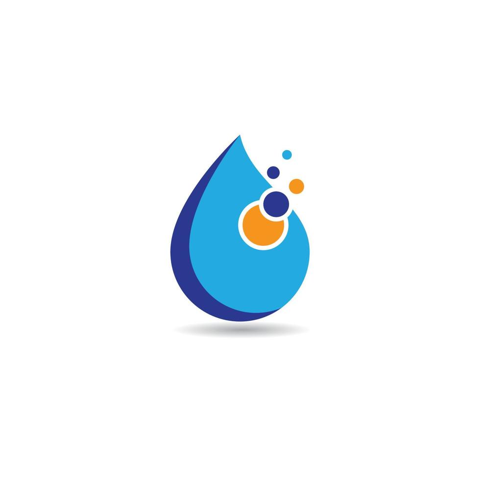 Water drop logo vector