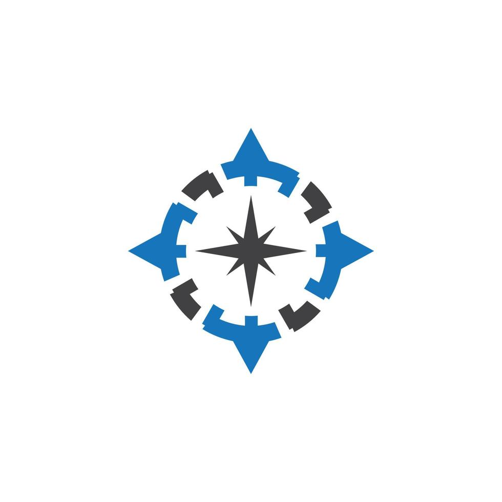 Compass symbol vector icon