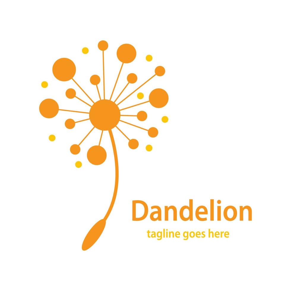 Dandelion symbol vector icon